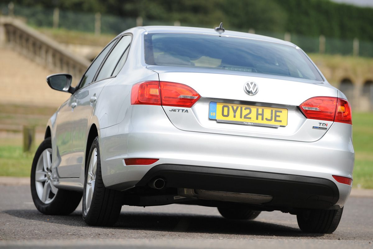 VW Jetta rear cornering
