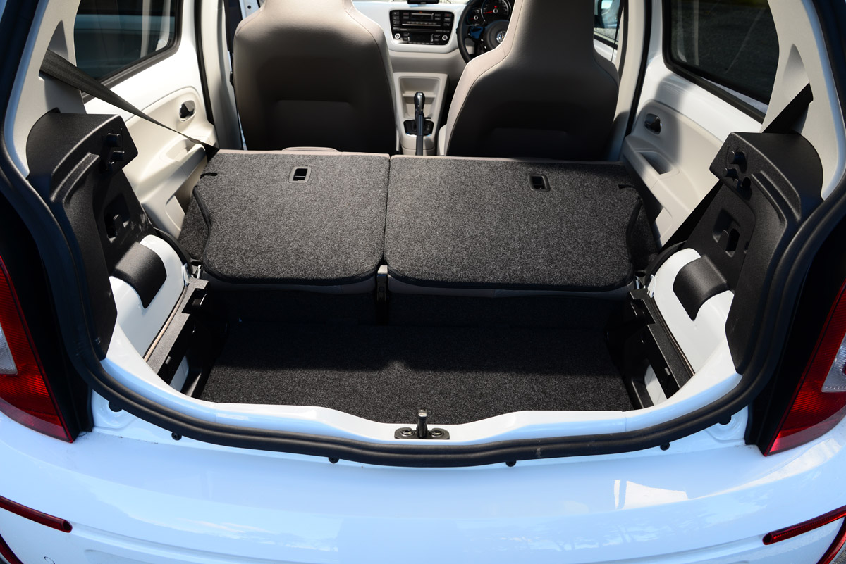Volkswagen e-up seats down