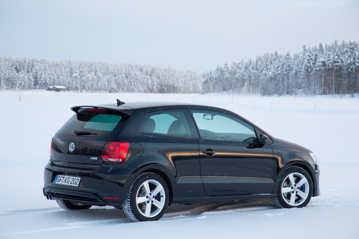 Volkswagen Polo R black static rear