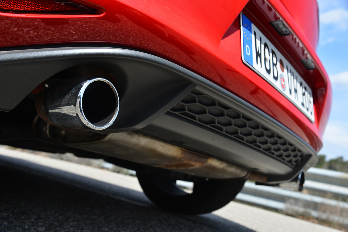 VW Golf GTI Performance Pack exhausts