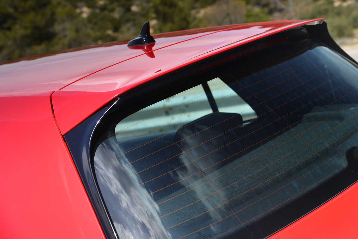 VW Golf GTI Performance Pack roof spoiler
