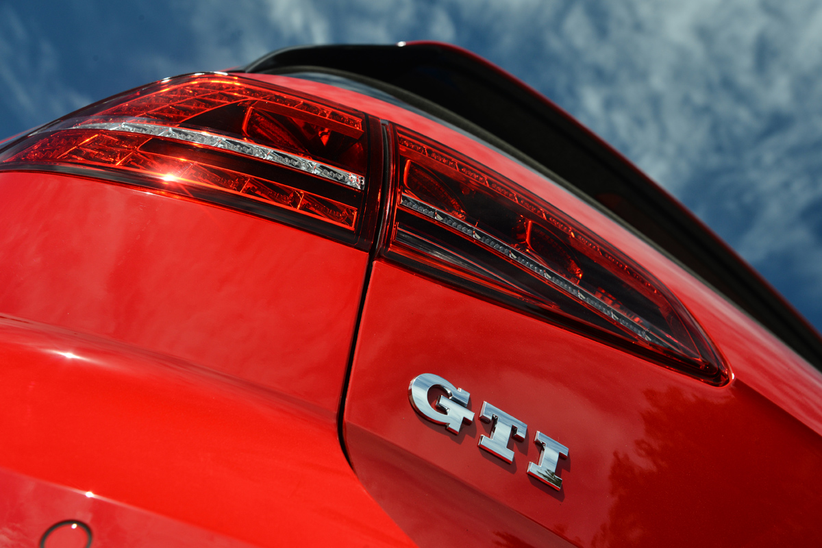 VW Golf GTI Performance Pack badge