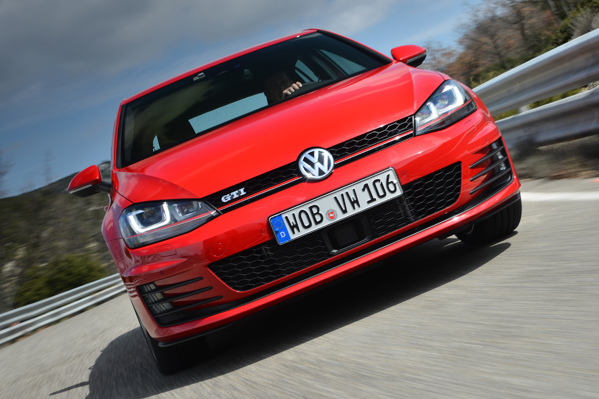 VW Golf GTI Performance Pack front action
