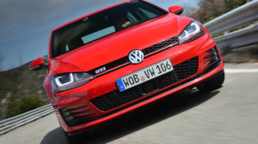 VW Golf GTI Performance Pack front action