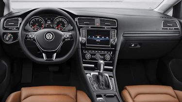 VW Golf Mk7 front interior tan seats