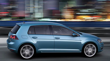 VW Golf Mk7 side action blue