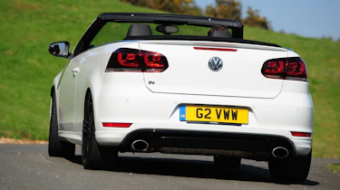 VW Golf R Cabriolet rear cornering