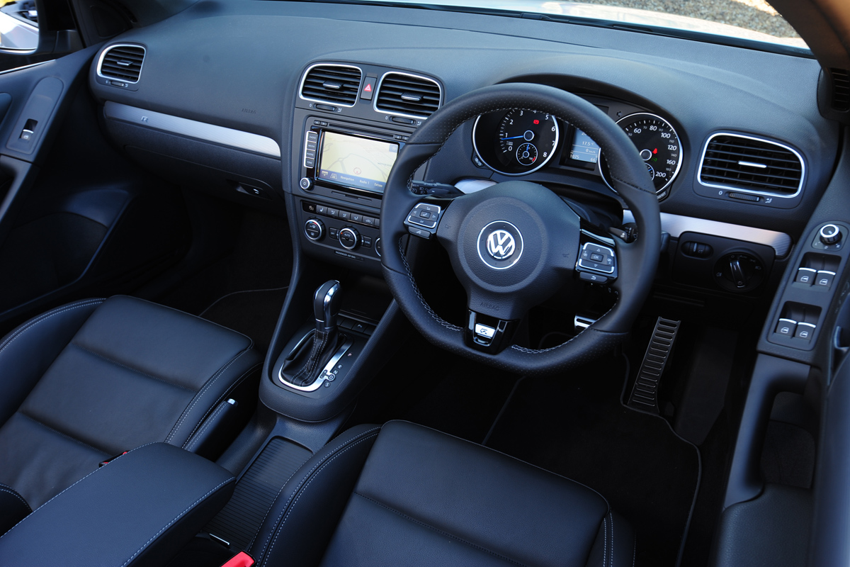 VW Golf R Cabriolet interior