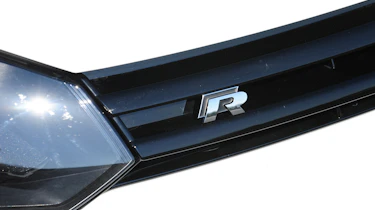 VW Golf R Cabriolet badge