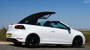 VW Golf R Cabriolet roof mechanism