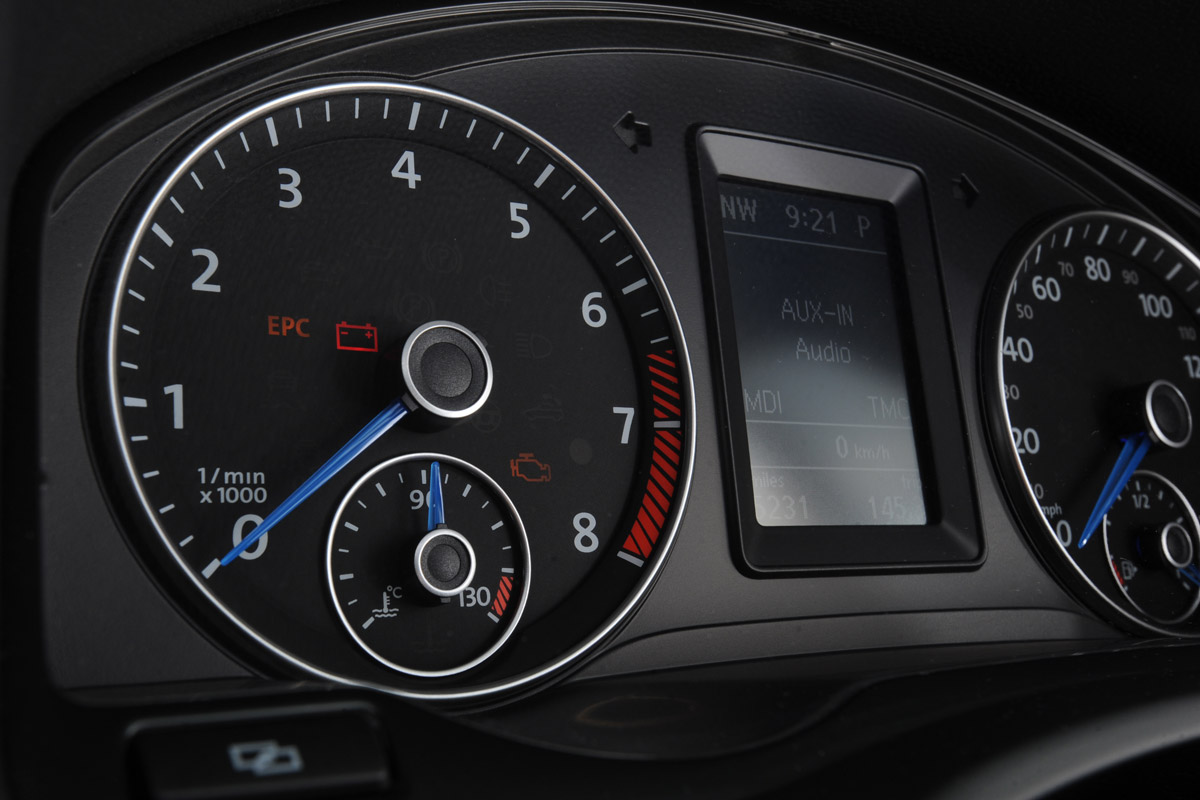 Volkswagen Scirocco R dials