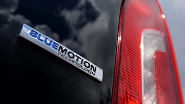 VW High up! BlueMotion badge