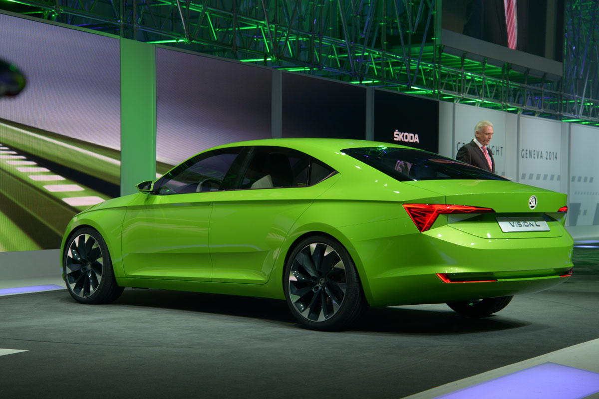 Skoda VisionC concept Geneva rear