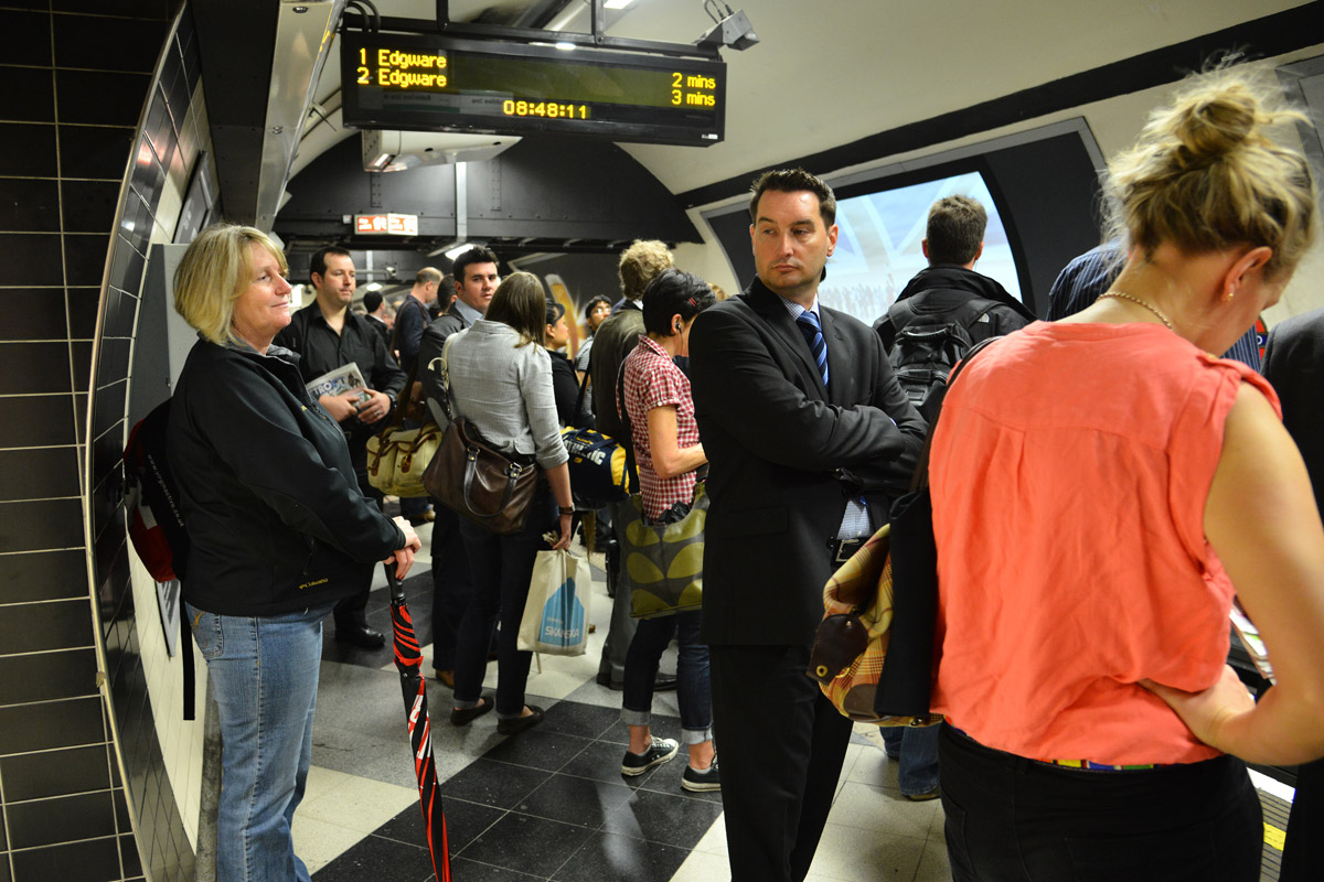 Waiting for the tube