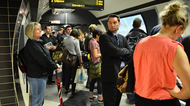 Waiting for the tube