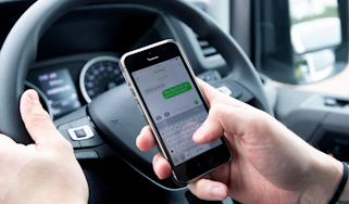Using the phone while driving