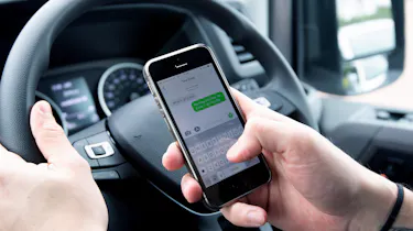 Using the phone while driving