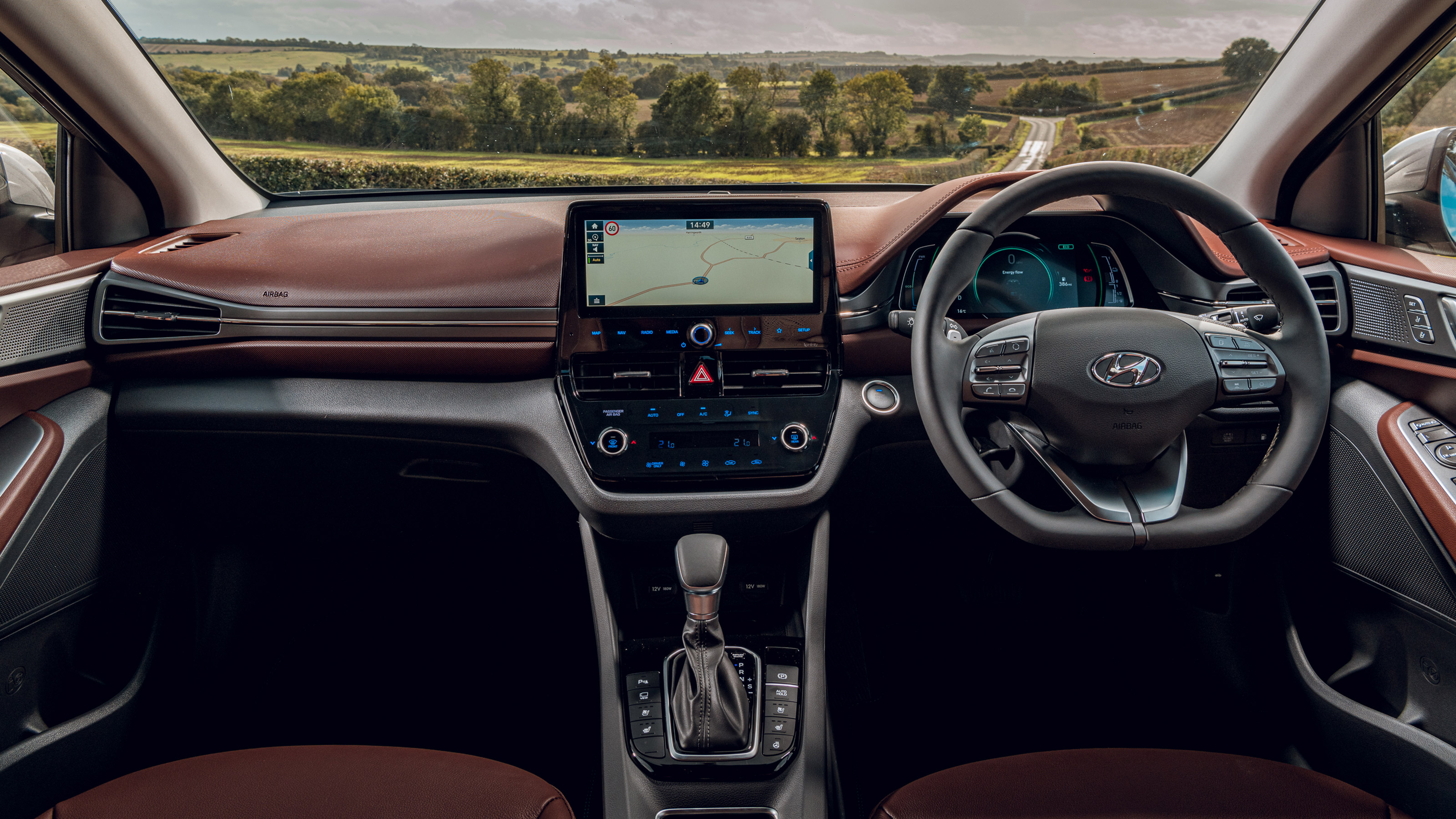 Hyundai Ioniq hybrid dashboard