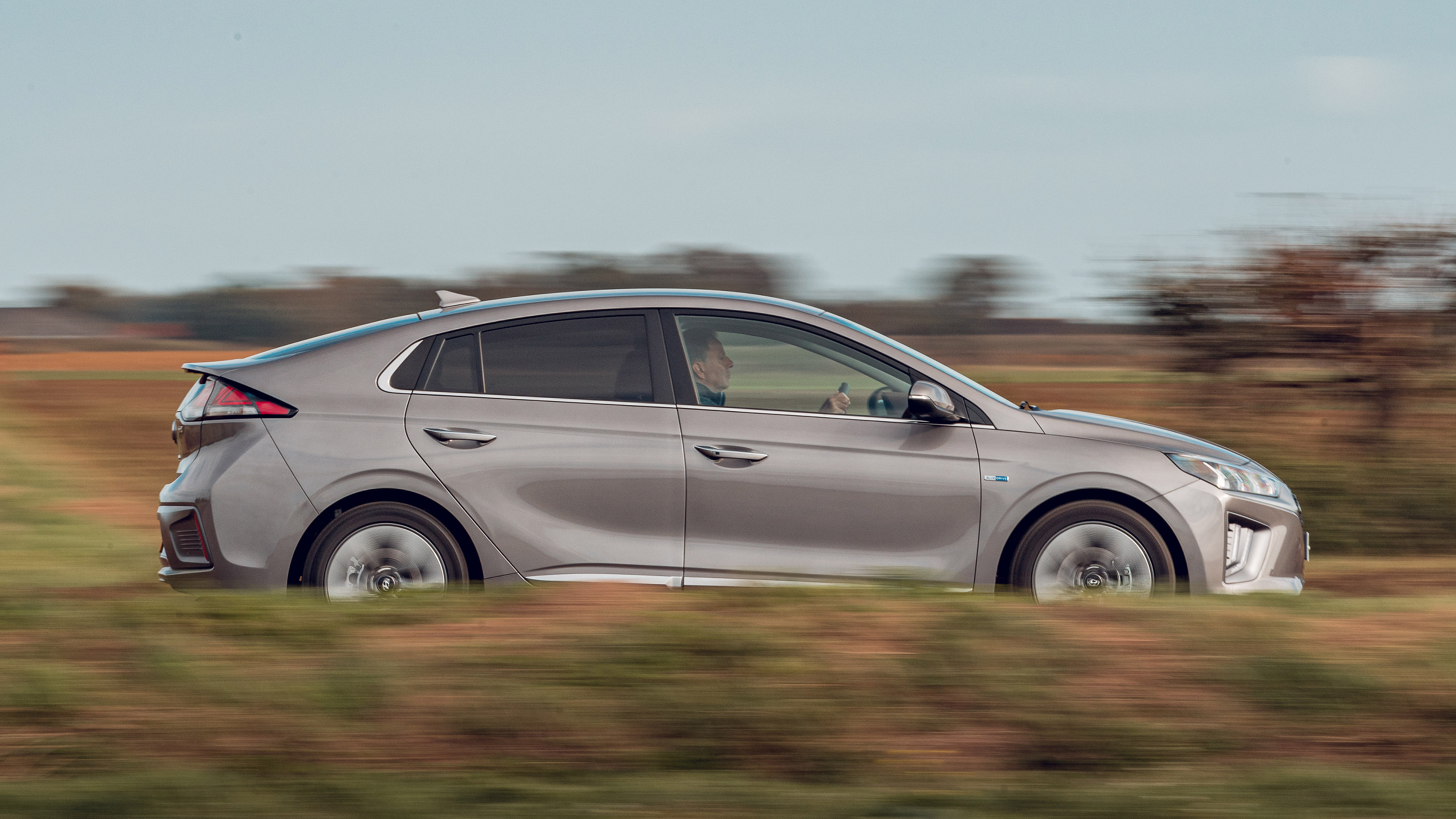 Hyundai Ioniq hybrid side driving