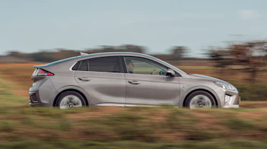 Hyundai Ioniq hybrid side driving