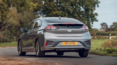 Hyundai Ioniq hybrid rear three-quarter