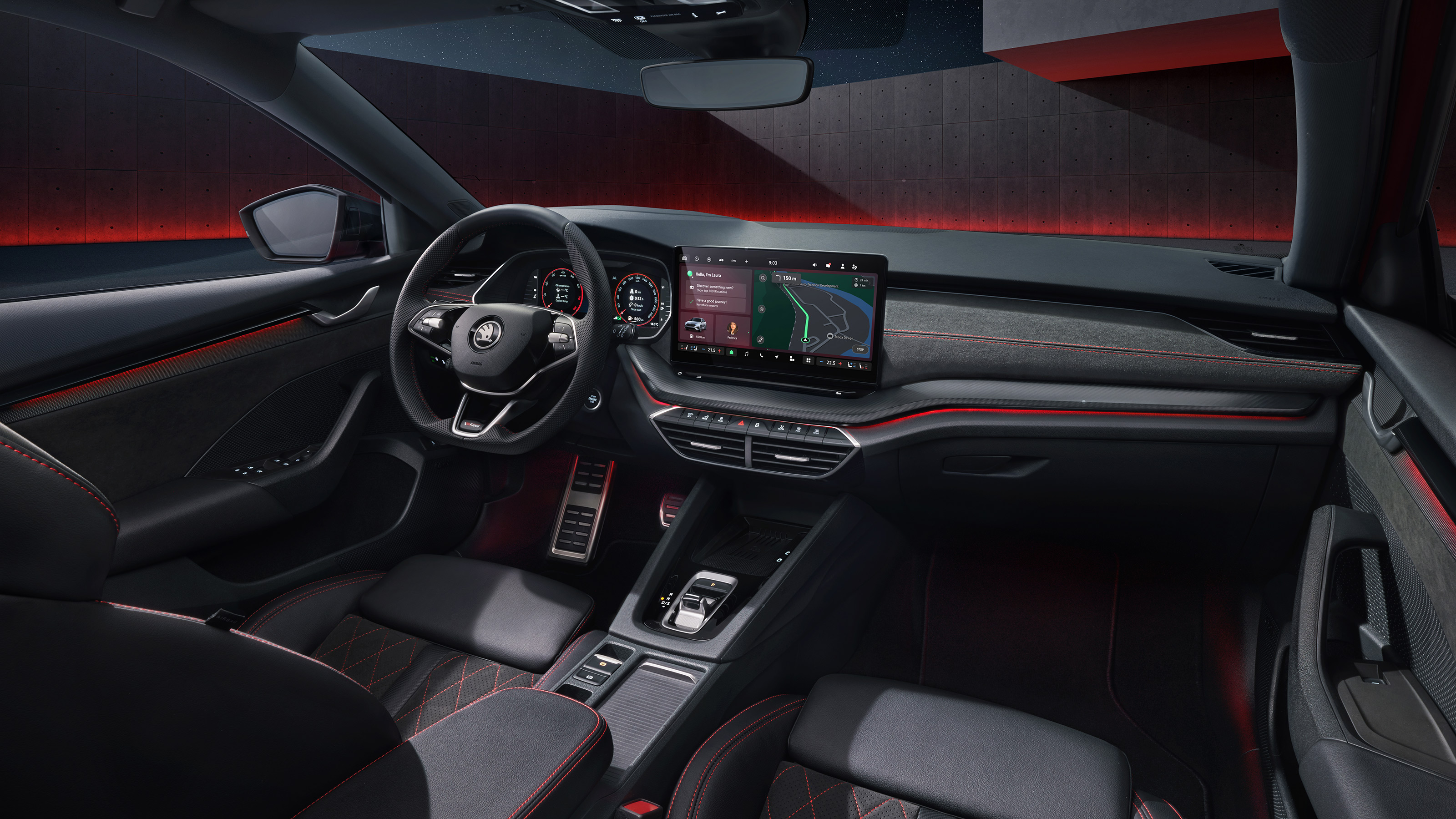 Skoda Octavia vRS facelift - interior 