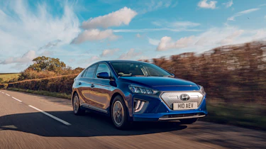 Hyundai Ioniq hybrid electric driving