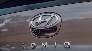 Hyundai Ioniq hybrid badge