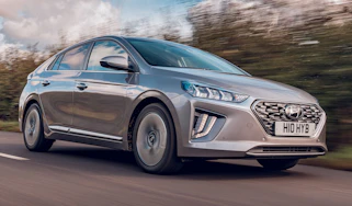 Hyundai Ioniq driving
