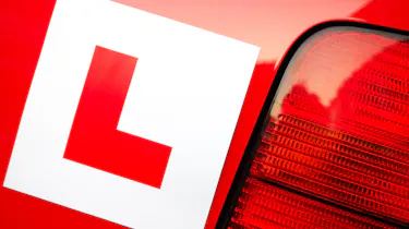 L plate on Volkswagen Lupo