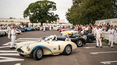 Goodwood Revival - cars prepping for a race