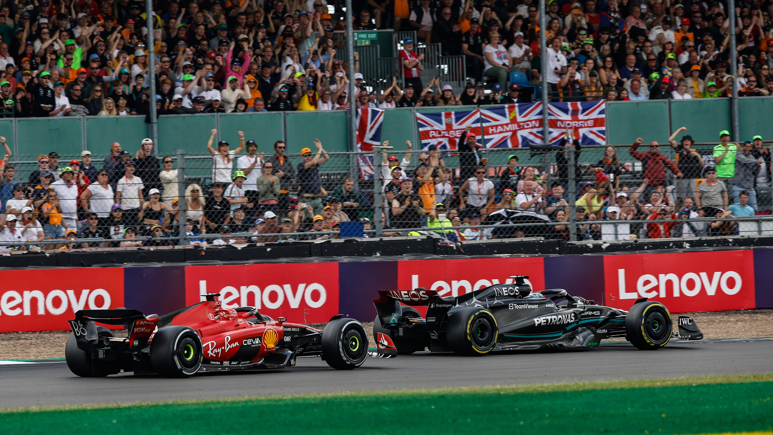 British Grand Prix - Ferrari and Mercedes