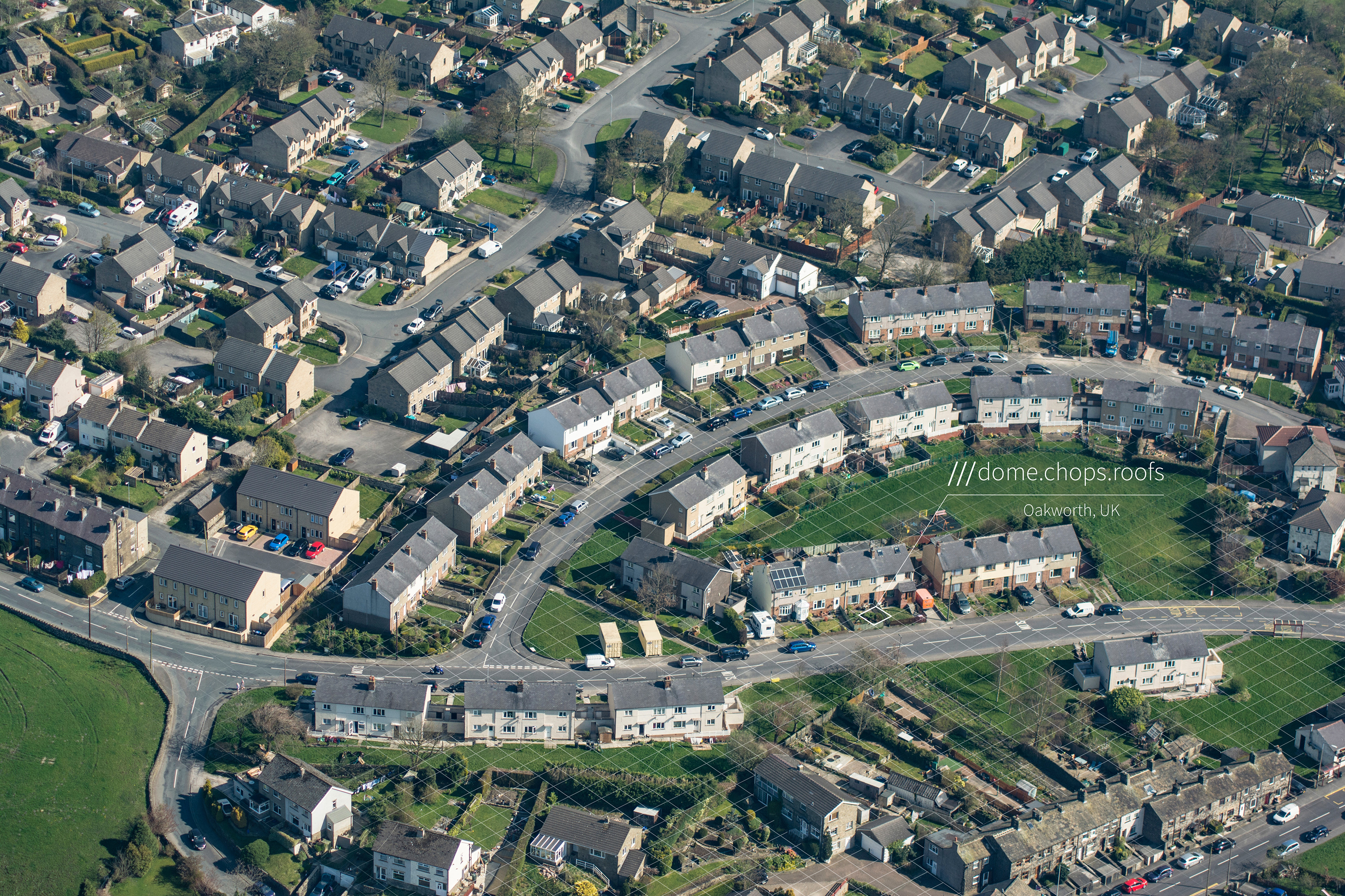 what3words location aerial town view
