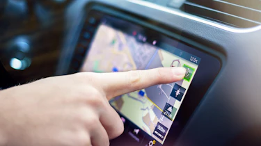 what3words sat-nav in car